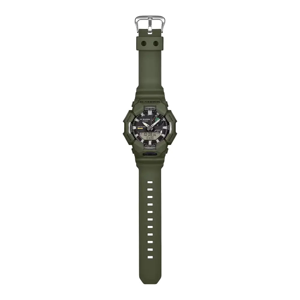 Casio G-Shock "Solar Step Tracker" GA-B010-3ADR Green Dial 49.3mm Bio-Based Resin Strap Men's Watch