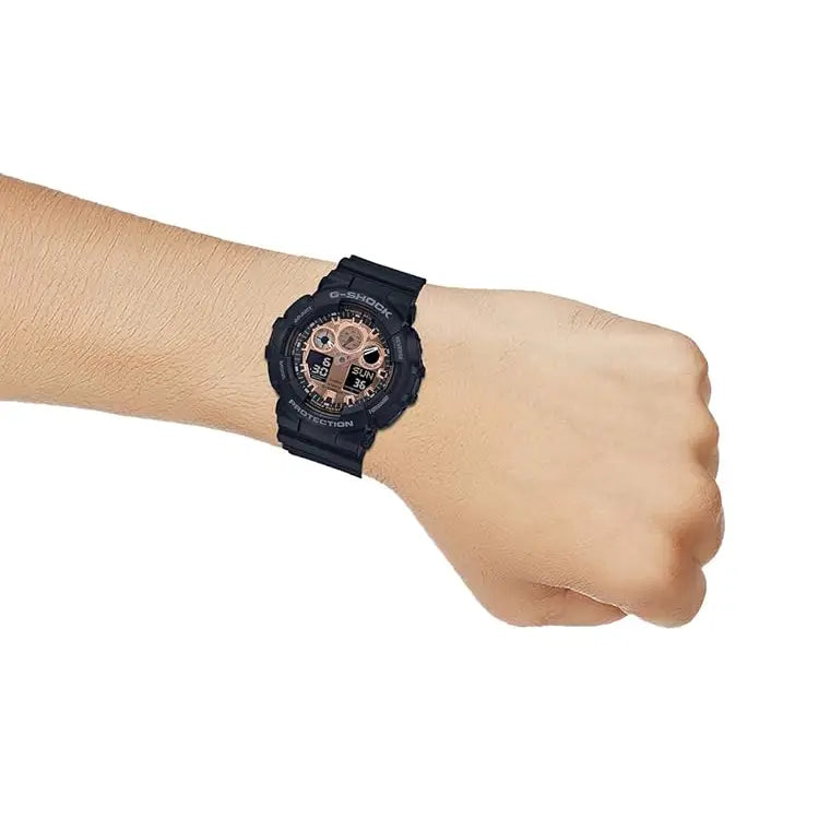 Casio G-Shock Three-Eyed Monster Analog Digital GA-100MMC-1 Black Dial 51.2mm Resin Strap Men's Watch