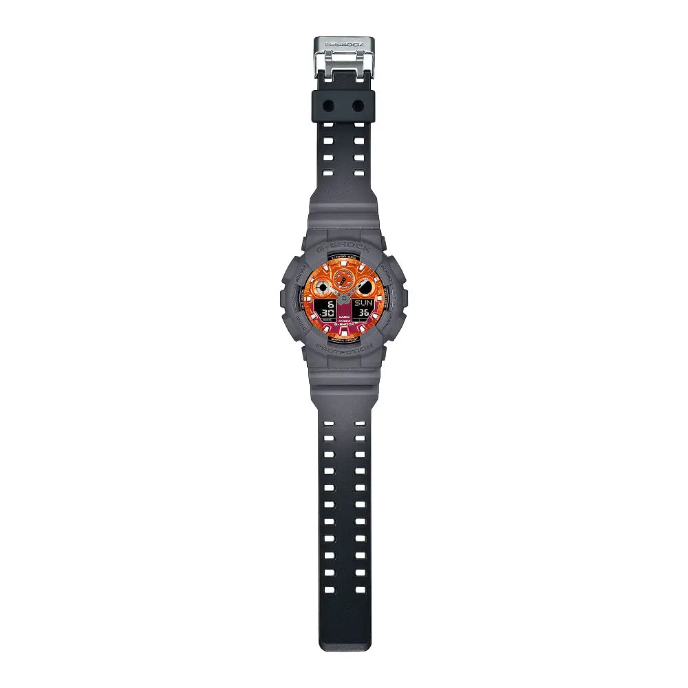 Casio G-Shock Flame Inside GA-100FL-8ADR Men's Watch