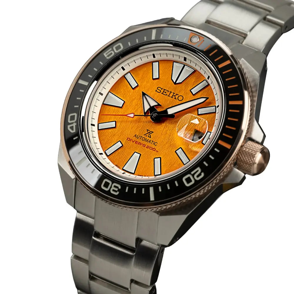 Seiko Tiger HBB005K1 caseback engraved with limited edition number and Prospex wave emblem