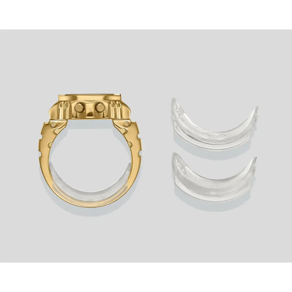 Casio Digital Ring Watch Limited Edition CRW-001G-9J Digital Dial Gold Stainless Steel Men's Watch