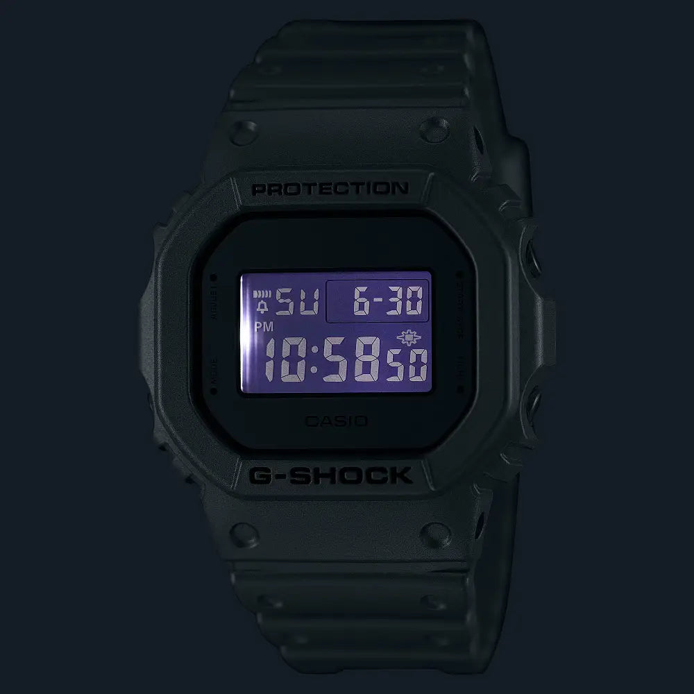 Casio G Shock DW-5600FF-8E Digital Grey Dial Resin Strap Men's Watch