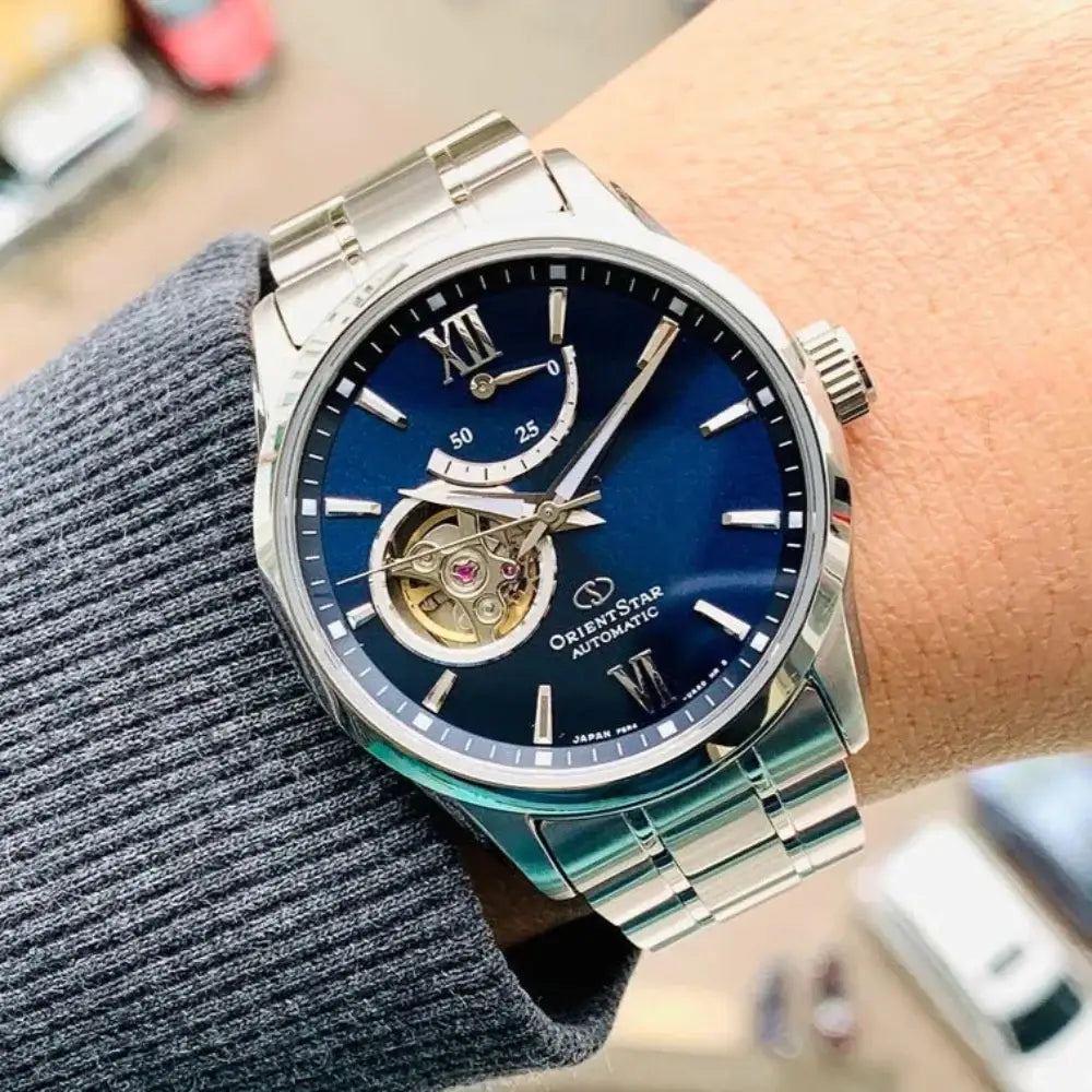 Orient Star RE-AT0001 Contemporary Automatic Blue Dial Stainless Steel Men's Watch