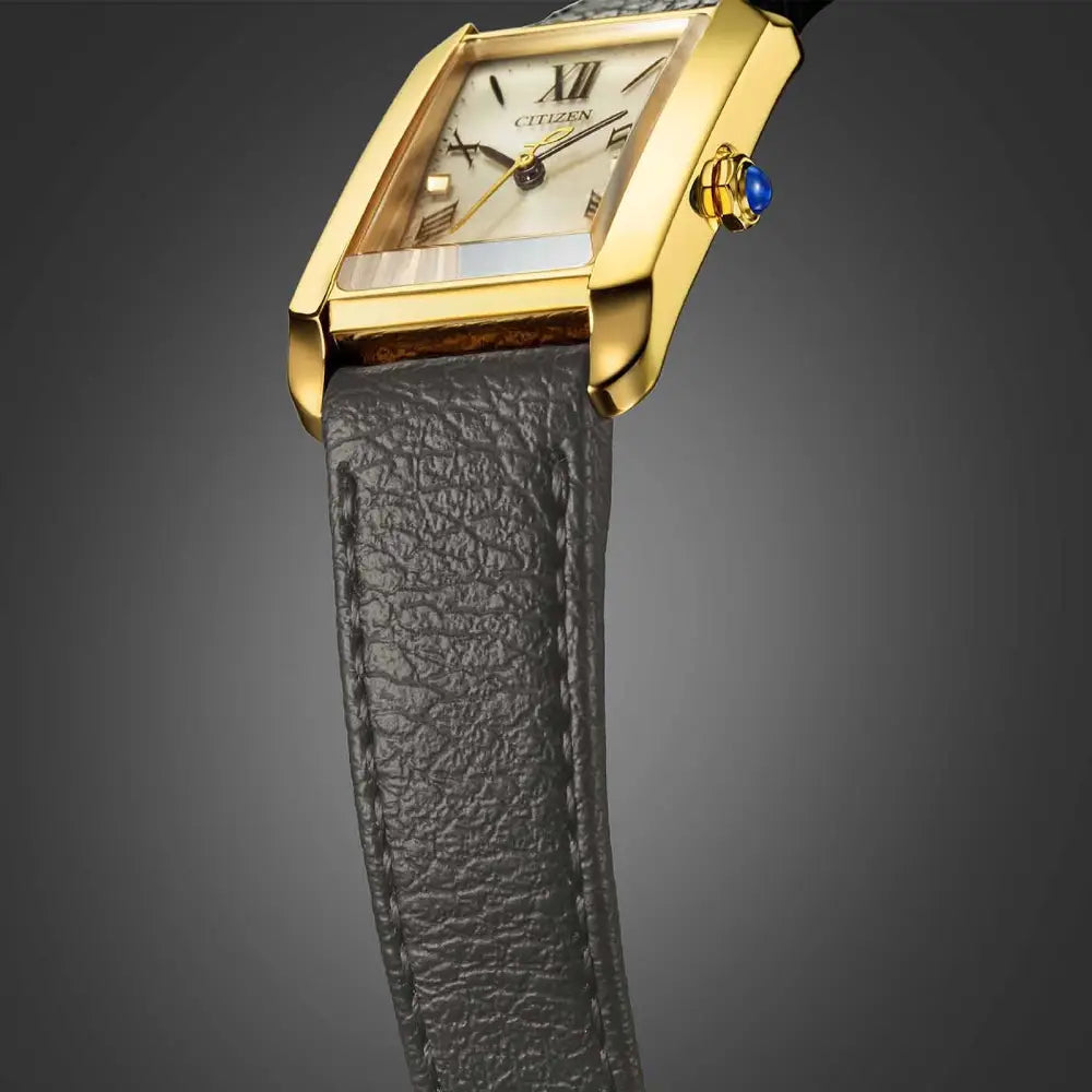 Citizen Eco-Drive EW5622-09P Analog "Citizen L Bianca" Gold Dial 32.4mm Leather Strap Women's Watch