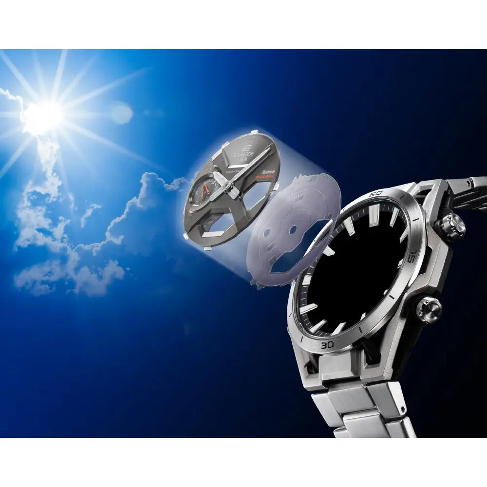 Casio Edifice ECB-2300D-1A black dial chronograph style men’s watch