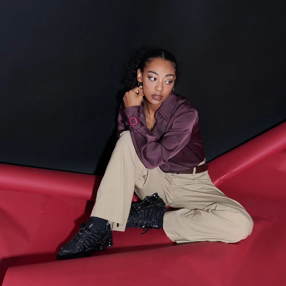 Casio G-Shock GMD-S5600RB-4DR Red & Black "Metallic Accent" Digital Women's Watch