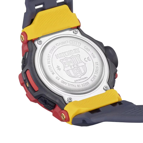 G-Shock Digital GBD-100BAR-4DR Black Dial Resin Men's Watch