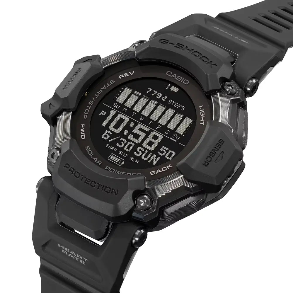 Casio G Shock GBD-H2000-1B Digital Smartwatch Black Dial Resin Strap Men's Watch