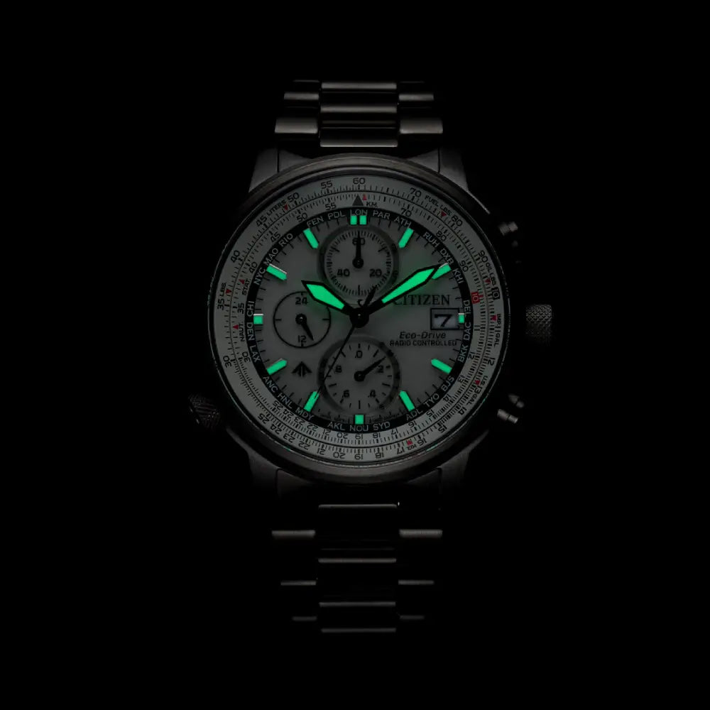 Citizen Eco-Drive AT8304-57A Promaster Navihawk A-T Silver Dial 41mm Stainless Steel Men's Watch