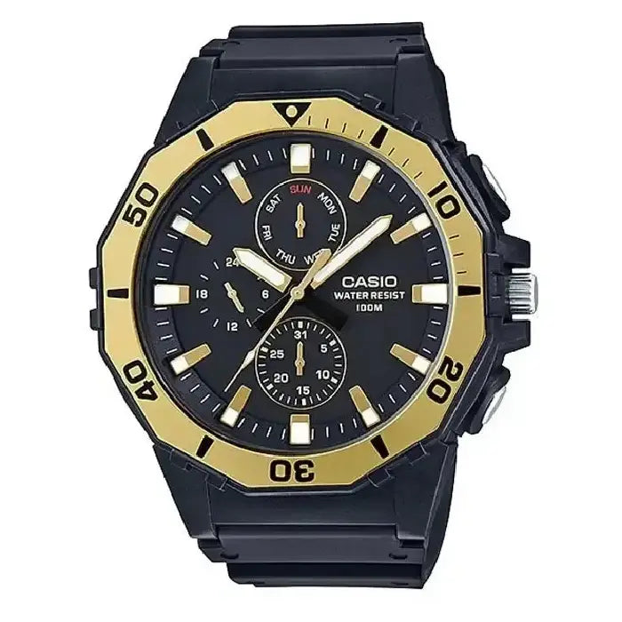 Casio Collection Analog MRW-400H-9AVDF Black Dial Resin Strap Men's Watch