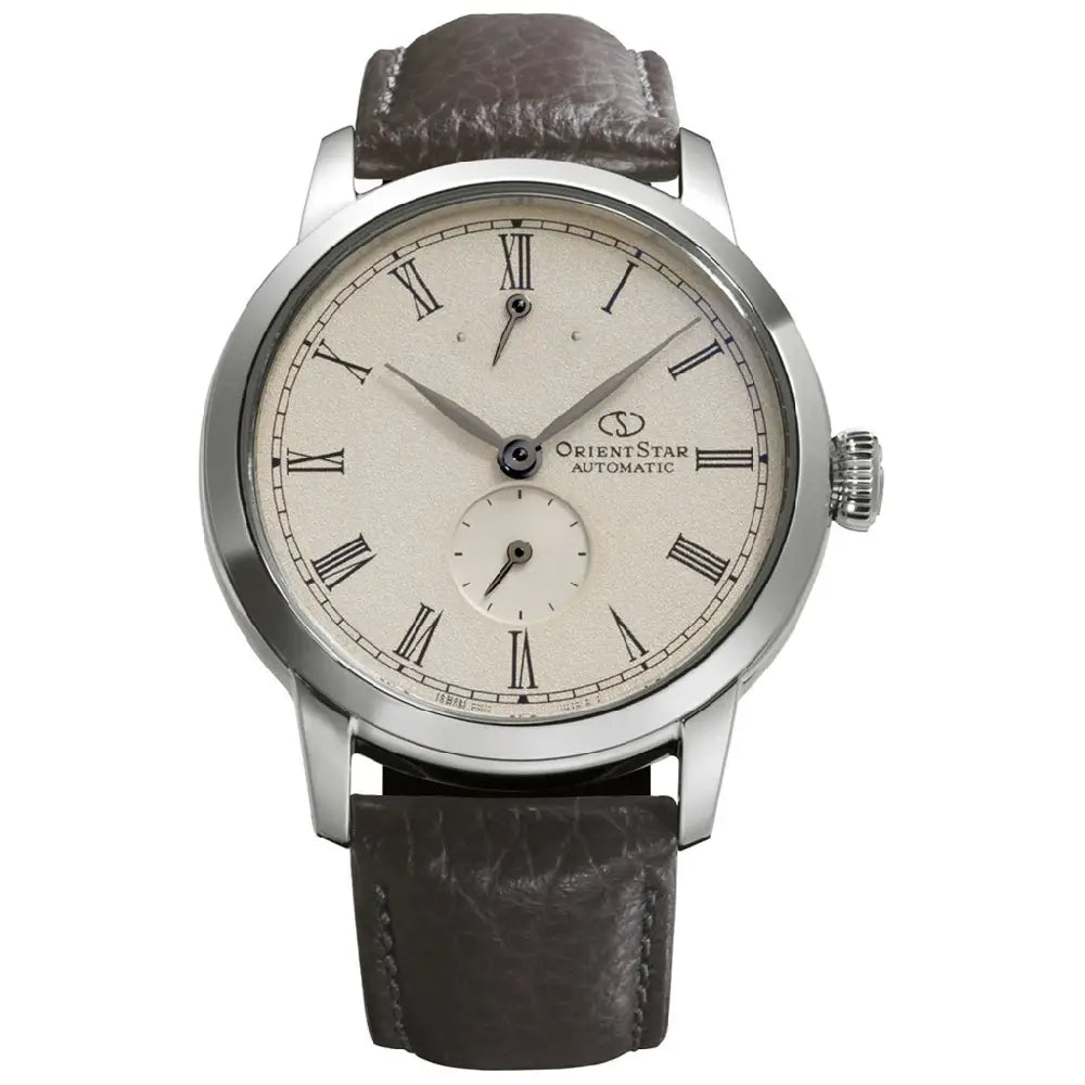 Orient Star RE-BS0002S00B M45 Heritage semi-skeleton men's watch ivory dial