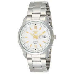 Seiko 5 Classic Automatic SNKP15J1 White Dial 42mm Stainless Steel Men's Watch