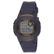 Casio Vintage Digital F-200W-2ADF Black Dial Resin Strap Unisex Watch