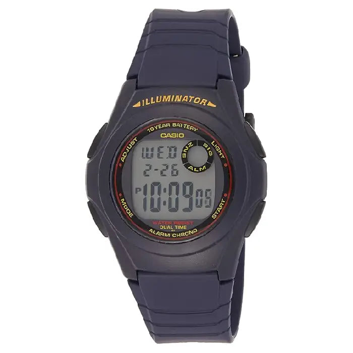 Casio Vintage Digital F-200W-2ADF Black Dial Resin Strap Unisex Watch