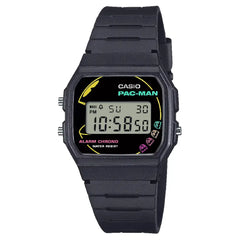 Casio Vintage F-91WPC-1ADR Pac-Man Edition Digital Black Dial Resin Strap Unisex Watch