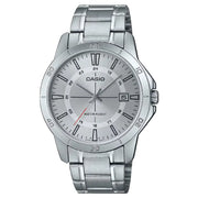 Casio Enticer MTP-V004D-7CUDF Date Analog Silver Dial Stainless Steel Men's Watch