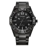 Citizen Eco-Drive Brycen AW1855-52E black dial 42mm stainless steel mens watch