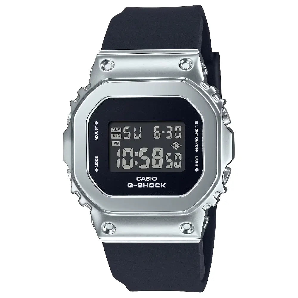 Casio G-Shock GM-S5600-1DR metal bezel digital dial unisex watch