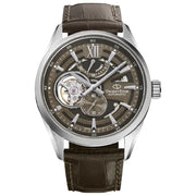 Orient Star RE-AV0139Y00B Modern Skeleton men's watch brown dial leather strap