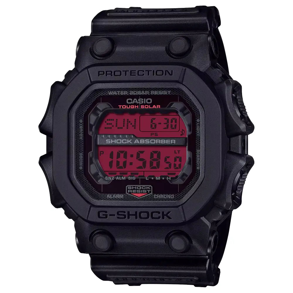 Casio G Shock GX-56BBR-1E King Tough Solar Digital "King of G-Shock" Red Dial Resin Strap Men's Watch