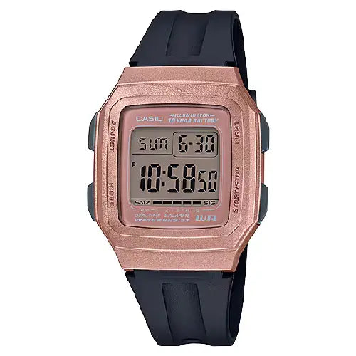 Casio Vintage Digital F-201WAM-5AVDF Pink Dial Resin Strap Unisex Watch