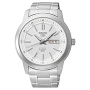 Seiko 5 SNKM83K1 automatic white dial 43mm stainless steel men’s watch