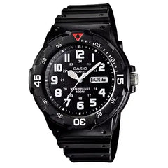 Casio Collection Analog MRW-200H-1BVDF Black Dial Resin Strap Men's Watch