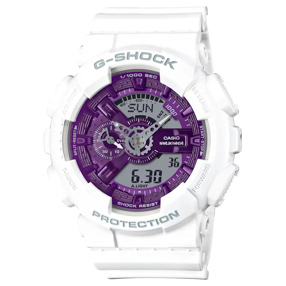 Casio G Shock GA-110WS-7A men’s analog digital watch front view