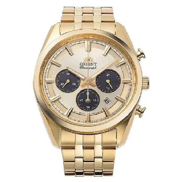 Orient Contemporary Solar RA-TX0301G10B Champagne Dial Stainless Steel Men's Watch