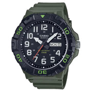 Casio MRW-210H-3AVDF black dial resin strap men's watch