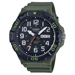 Casio Collection Analog MRW-210H-3AVDF Black Dial Resin Strap Men's Watch