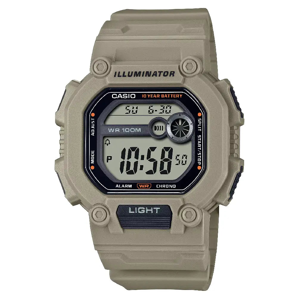 Casio Digital W-737HX-5AVDF Black Display Dial Resin Strap Men's Watch
