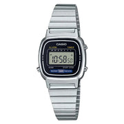 Casio Vintage Digital LA670WA-1DF Grey Dial Stainless Steel Women's Watch
