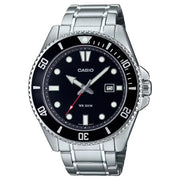 Casio Diver's MDV-107D-1A1VDF Analog Black Dial Stainless Steel Men's Watch