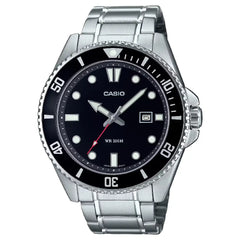 Casio Diver's MDV-107D-1A1VDF Analog Black Dial Stainless Steel Men's Watch