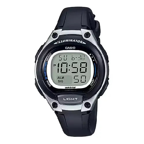 Casio Collection LW-203-1AVDF Digital Black Dial Resin Strap Women's Watch