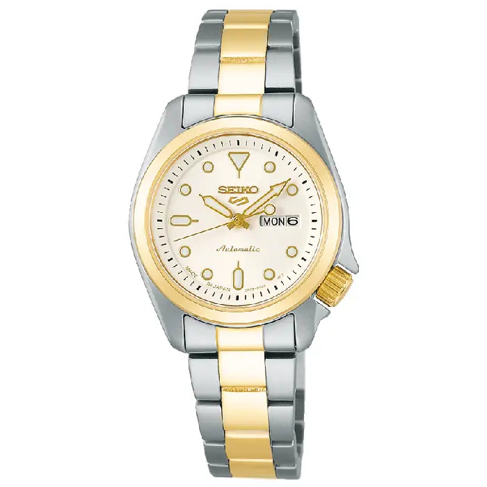 Seiko SRRA002 white dial 28mm stainless steel women's watch front view