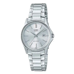 Casio Enticer Ladies Analog LTP-1183A-7ADF Silver Dial Stainless Steel Women's Watch