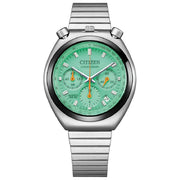 Citizen AN3660-73X green dial 38mm stainless steel men's watch front view