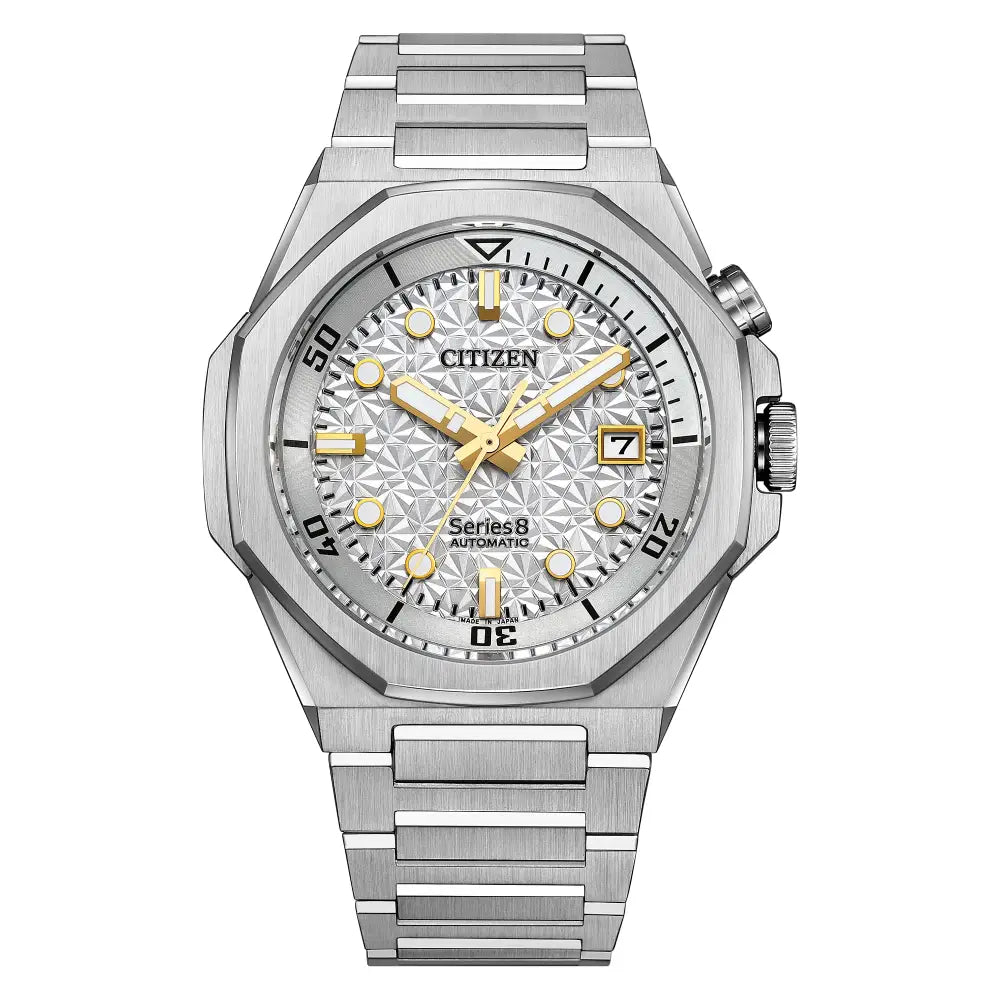 Citizen Series 8 NB6060-58H 890 "City Lights" Automatic Limited Edition (1200 pcs) Silver Dial 42.6mm Stainless Steel Men's Watch