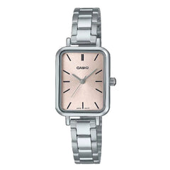 Casio Enticer Ladies Analog LTP-V009D-4EUDF Pink Dial Stainless Steel Women's Watch