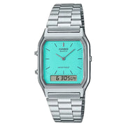Casio Analog-Digital AQ-230A-2A2MQYDF Blue Dial Stainless Steel Unisex Watch
