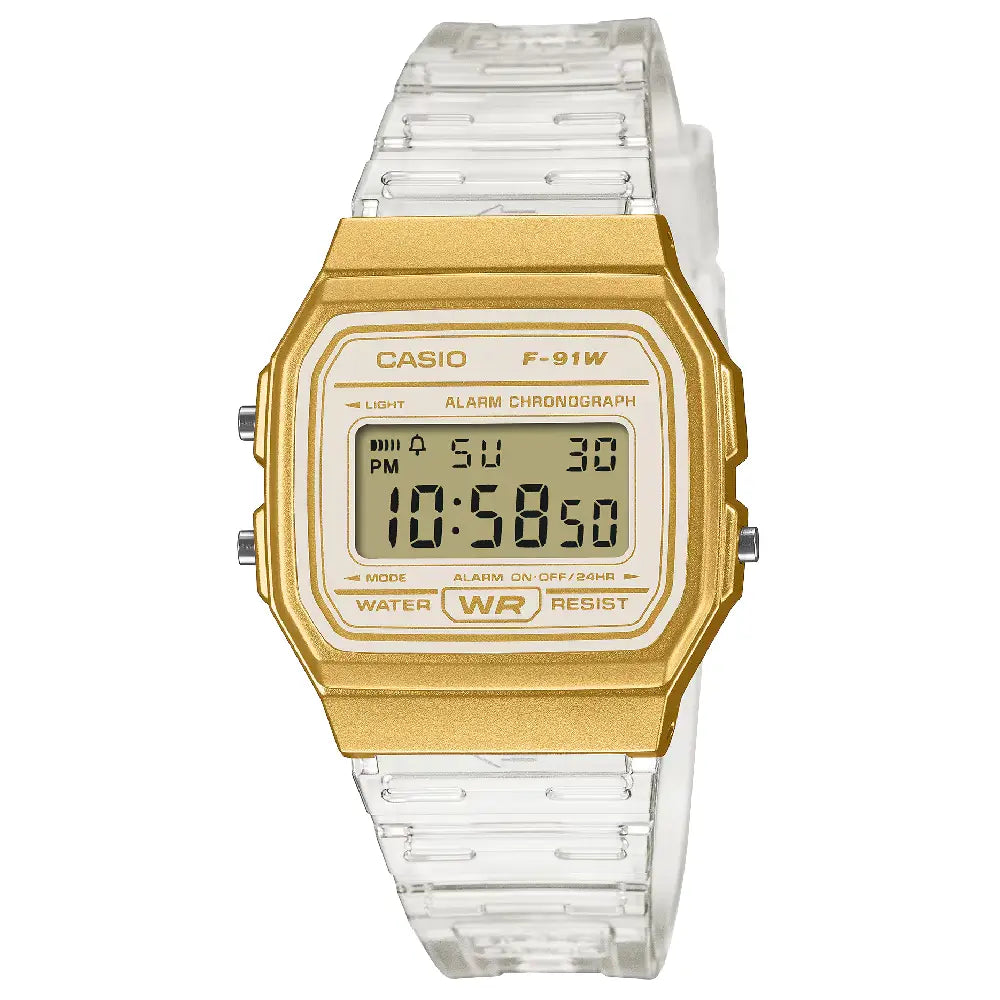 Casio F-91WS-7A2 unisex vintage digital watch front view
