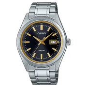 Casio Collection Analog MTP-B180D-1A2VDF Black Dial Stainless Steel Men's Watch