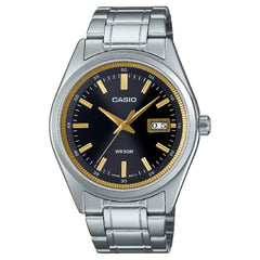 Casio Collection Analog MTP-B180D-1A2VDF Black Dial Stainless Steel Men's Watch