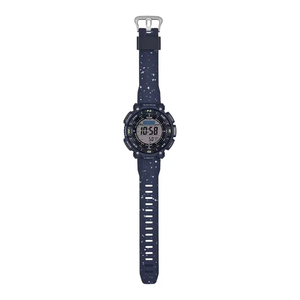 Casio ProTrek Digital Tough Solar Triple Sensor PRG-340SC-2DR Blue Dial 51.7mm Resin Strap Men's Watch