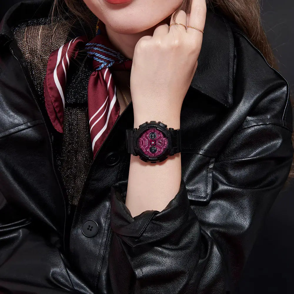 Casio GMA-S120RB-1A Red Berry ladies G Shock resin strap watch