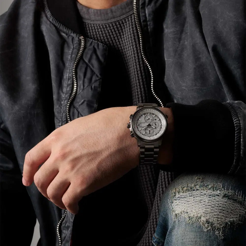 Citizen Eco-Drive AT8304-57A Promaster Navihawk A-T Silver Dial 41mm Stainless Steel Men's Watch