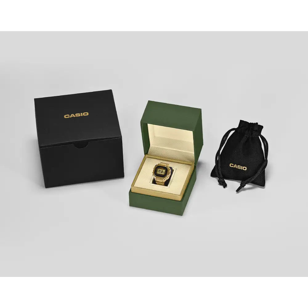 Casio Digital Ring Watch Limited Edition CRW-001G-9J Digital Dial Gold Stainless Steel Men's Watch