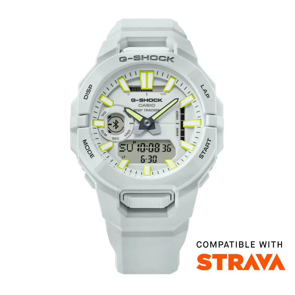Casio G Shock G-SQUAD GBA-950-7A Analog-Digital Bluetooth White Dial Resin Strap Men's Watch